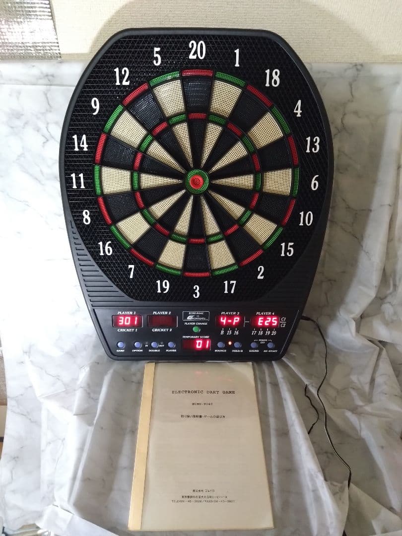 ダーツボード　ＥＣＯＨ-904C 電子ダーツ 最大4人用 取扱説明書付き