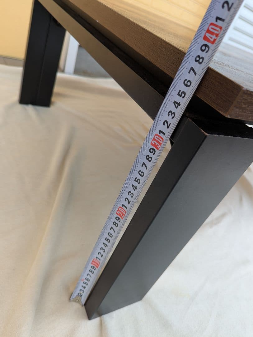 ヴィンテージ風　木目調のこたつにもなるローテーブル