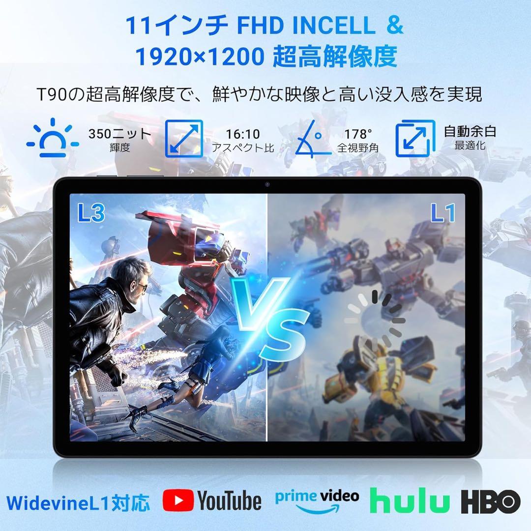 Android16タブレット WiFiモデル 24GB+128GB+2TB拡張
