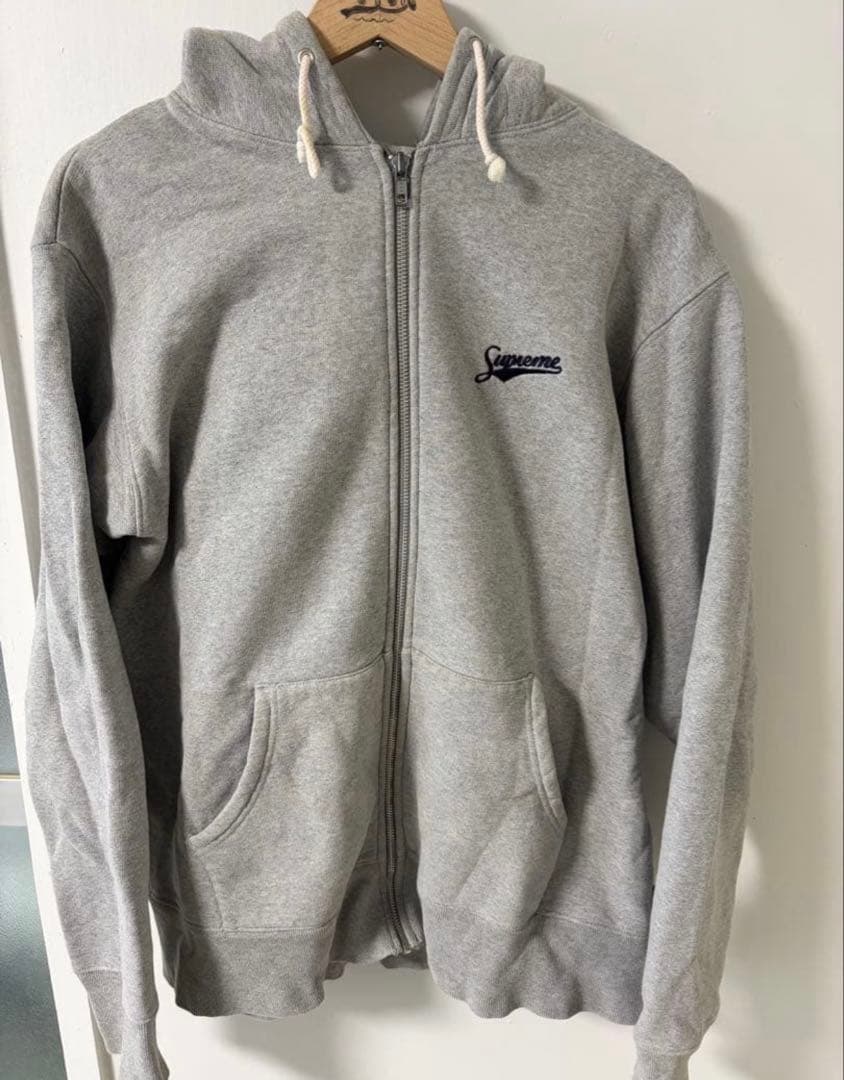 Supreme グレー フルジップパーカー M
