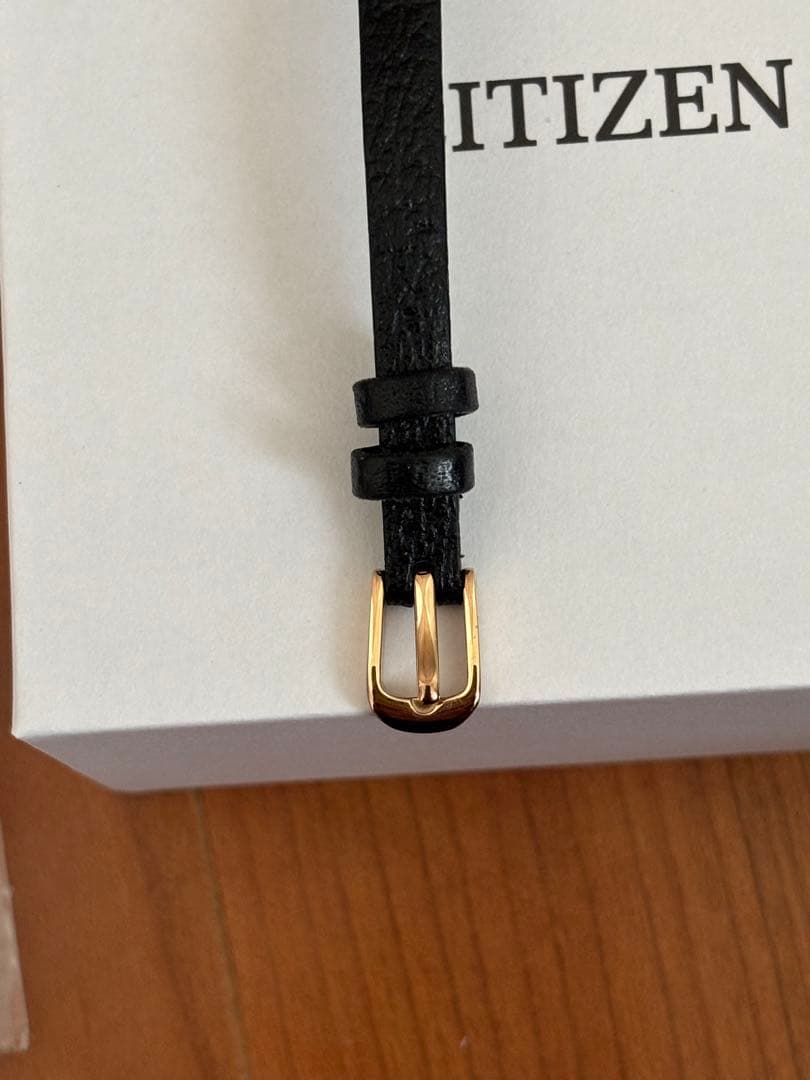 お値下げしました※キー　CITIZEN kii ゴールド ブラック レザー時計