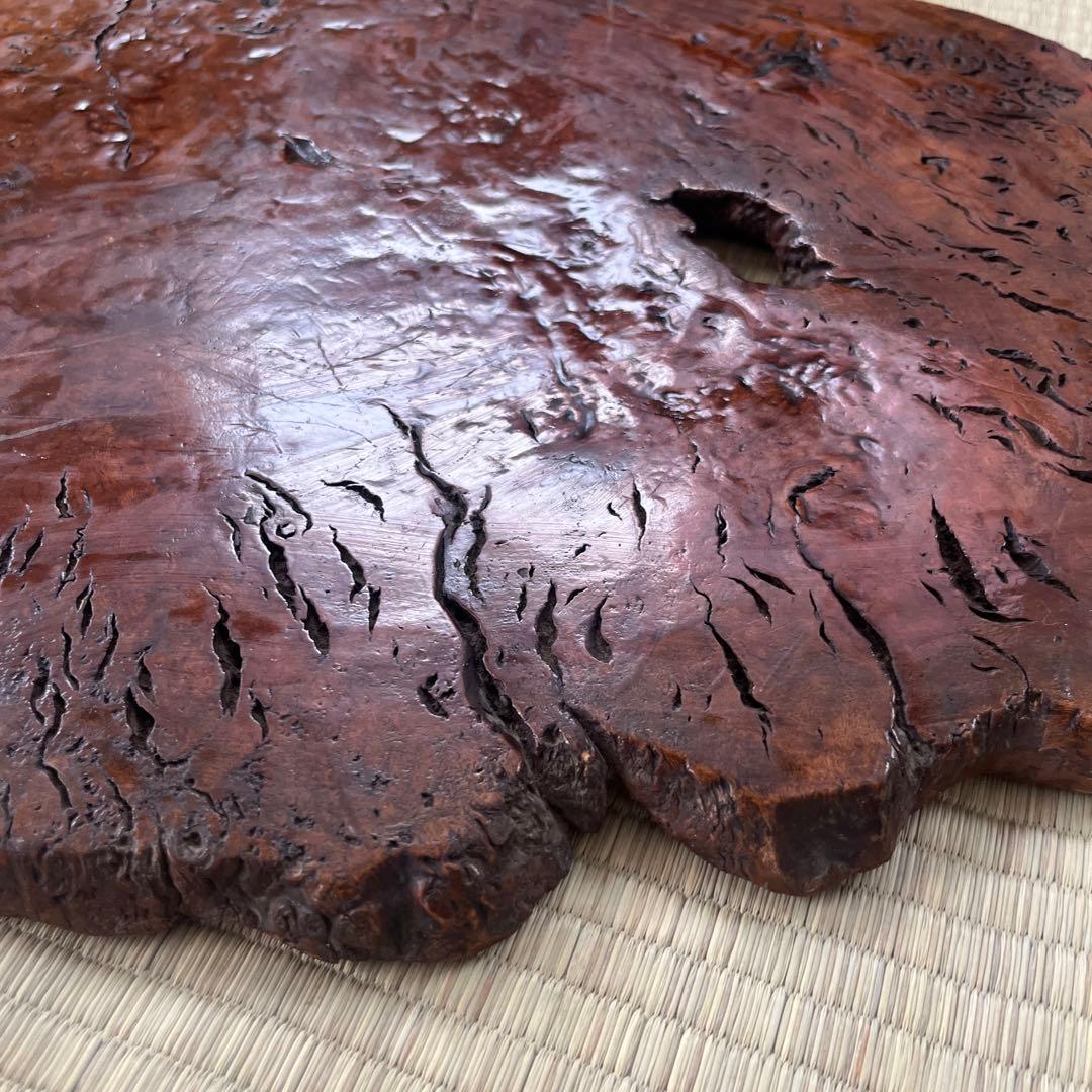 天然時代 古木 とろり 瘤 花台 香台 盆栽台 平台①