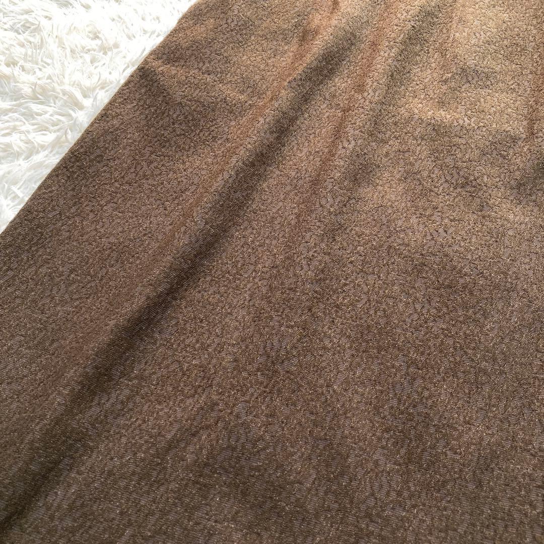 極美品✨kana ジャガード チュール セットドレス ブラウン ドレス S