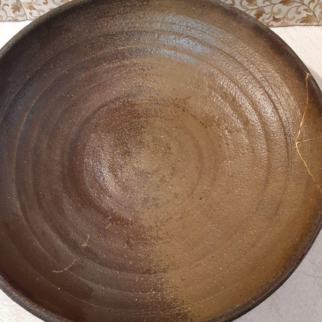 故、石田陶春　作　焼締め大鉢
