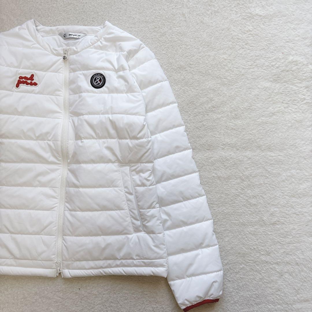 ✨未使用級✨and per se ホワイト 中綿 キルティングジャケット M