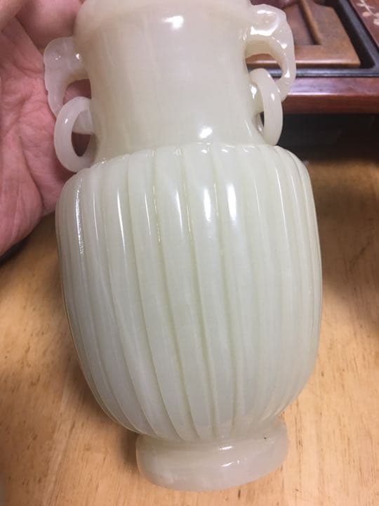 中国美術 和田白玉 砡瓶 唐物 古美術