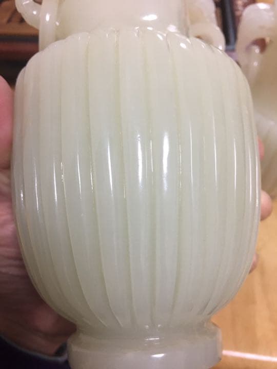 中国美術 和田白玉 砡瓶 唐物 古美術