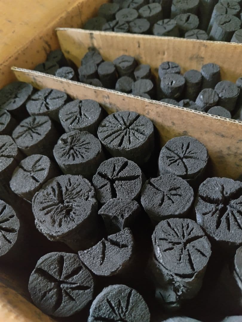 御茶用道具炭　茶道炭　 円筒形炭 　約12kg