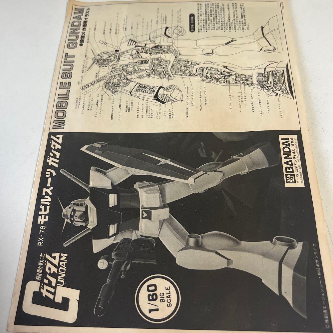 RX-78 モビルスーツ 1/60 スケール バンダイ