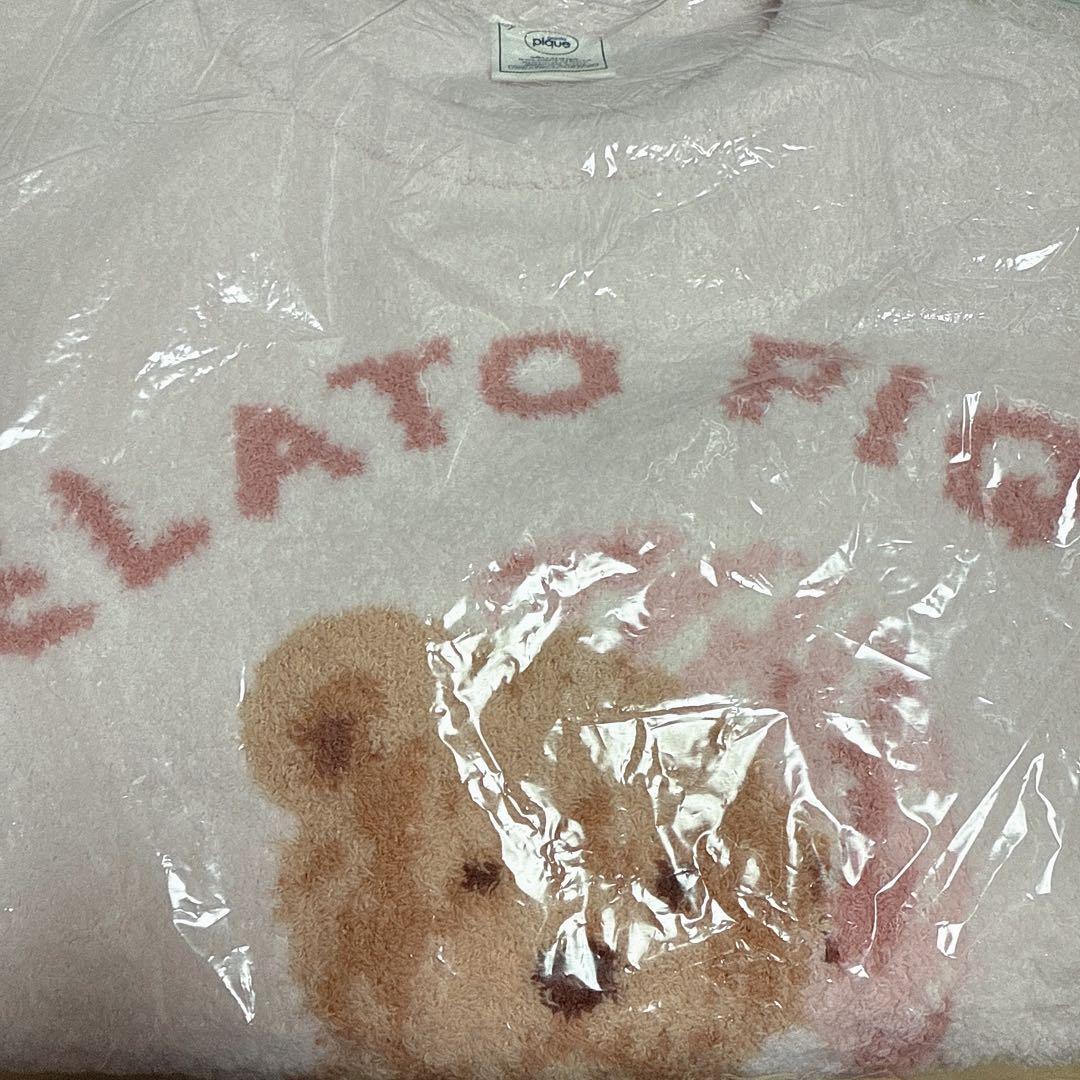 ジェラートピケ GOOD NIGHT BEARプルオーバー&ロングパンツ ピンク