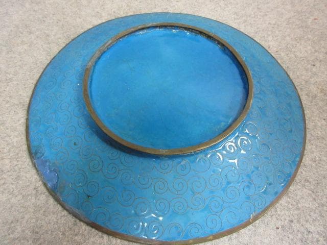 尾張七宝花鳥図飾り皿 [B25295]