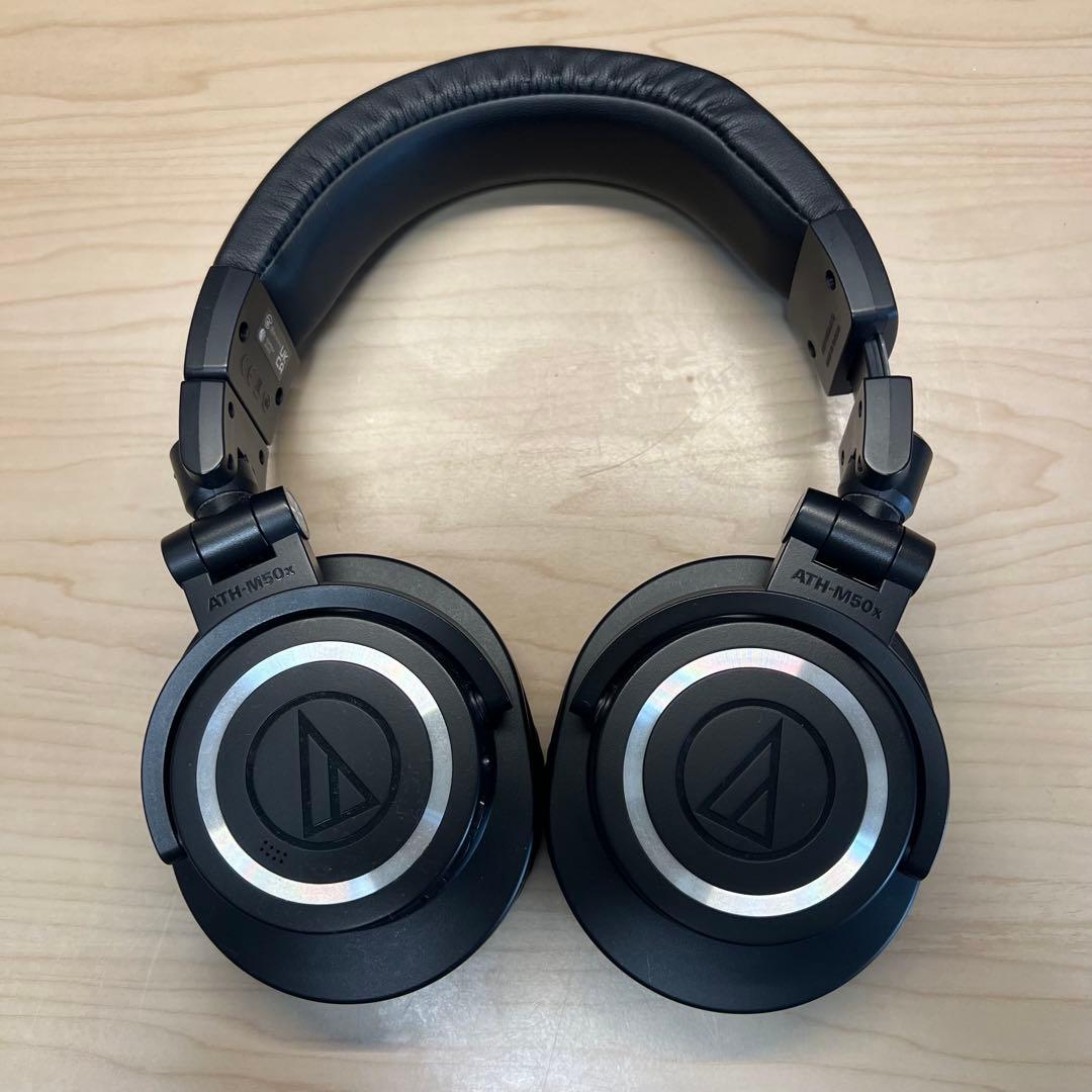 ATH-M50xBT2ブラック ワイヤレスヘッドホン 収納袋付き