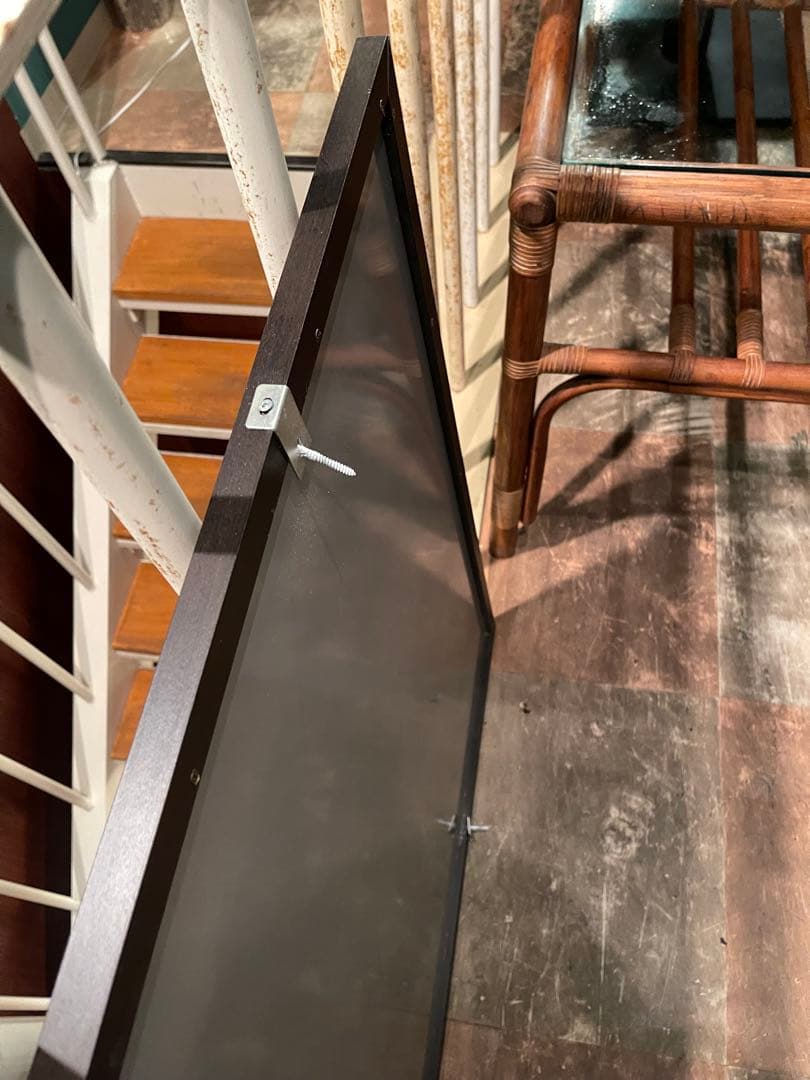 ブラックボード スチール製 黒板 900×1800 木枠 店舗使用品