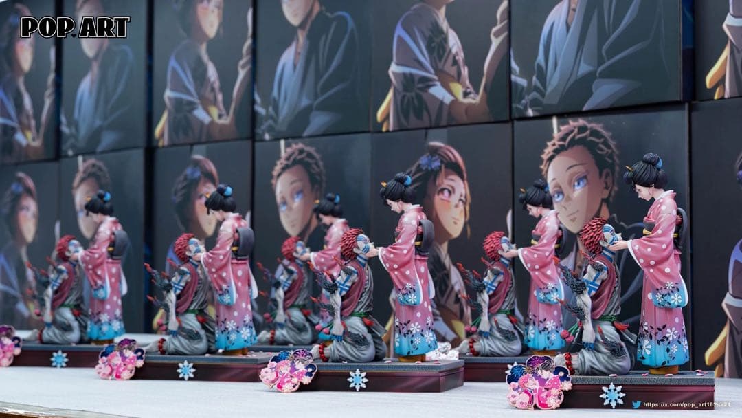 たっちゅんさん専用鬼滅の刃猗窩座と恋雪ガレージキット　フィギュア