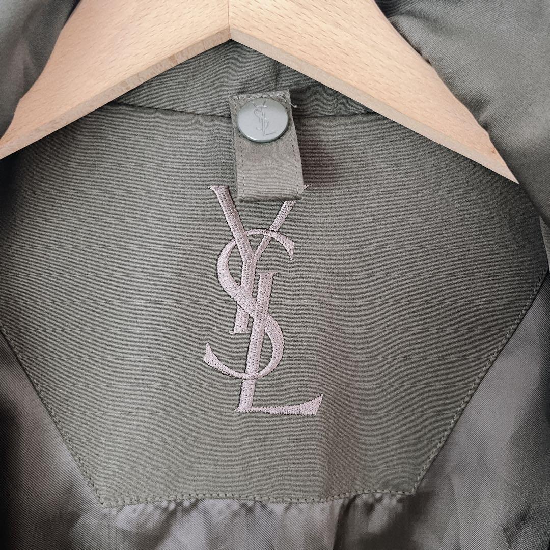 プ*で様 イヴサンローラン　ヴィンテージ　スタンドカラー　ジャケット　M メンズ