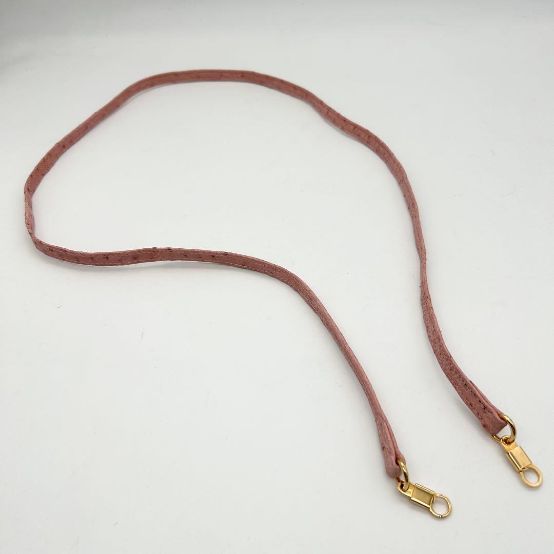 MORABITO　モラビト　オーストリッチ　ショルダーバッグ　2way　ピンク