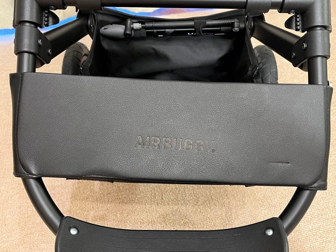 ★川崎市内直接手渡し★AirBuggy ドーム3ラージ ブラック 星柄カバー付