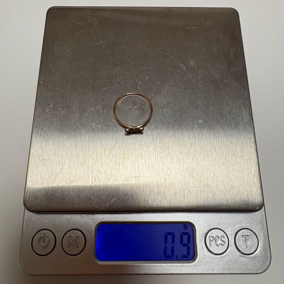 K10PG　ダイヤモンド　蝶々　リング　ピンクゴールド　リング