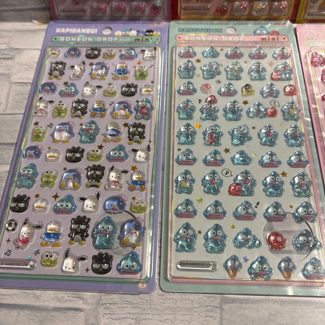 サンリオ　ミニボンボンドロップシール　正規品　8種セット