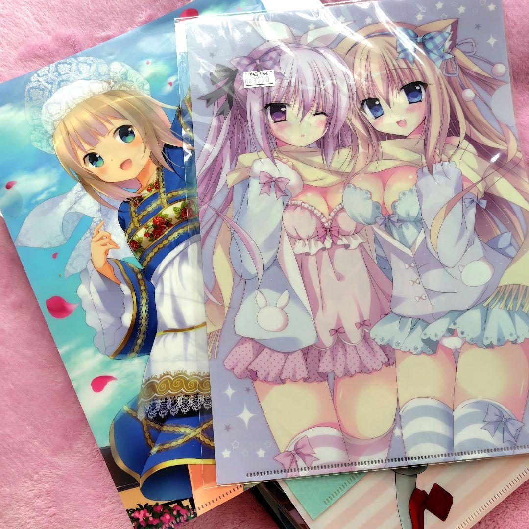 【2556】300枚程度　美少女系 アニメ クリアファイル 大量 まとめ売り