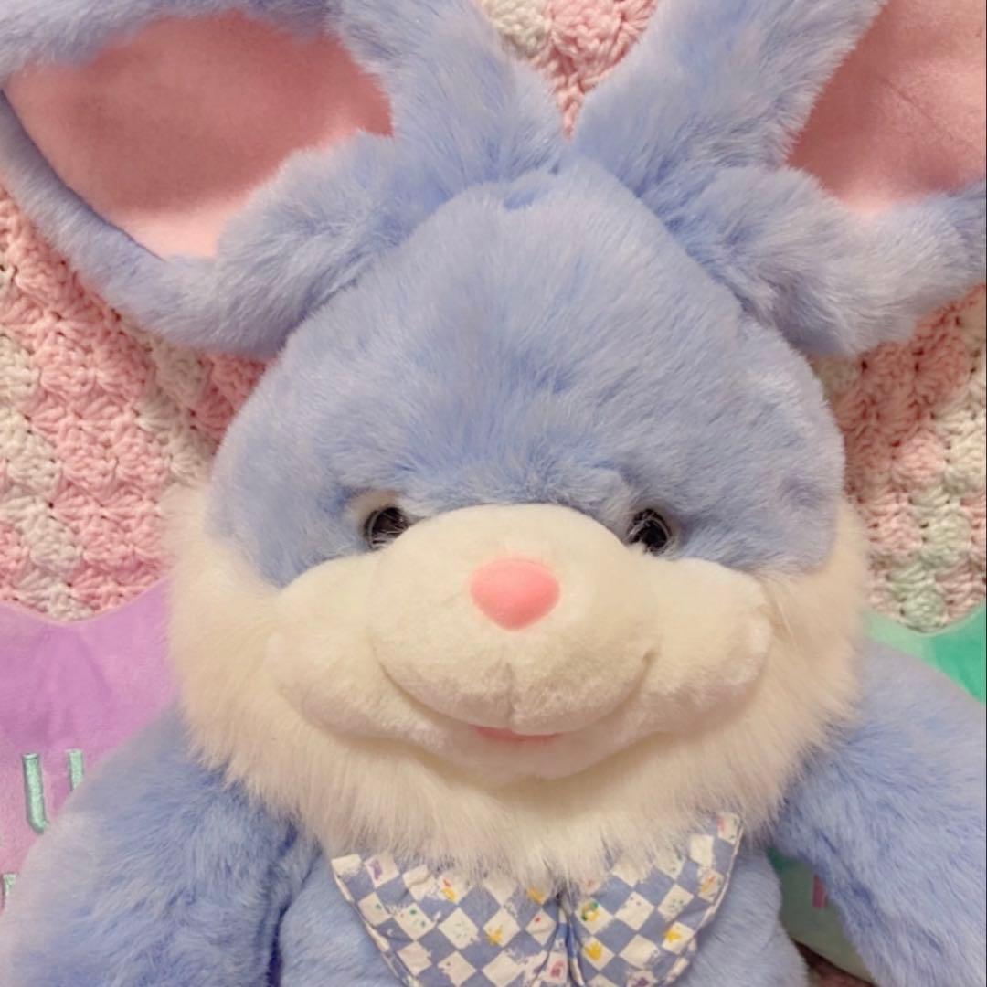 ヴィンテージ うさぎ ぬいぐるみ ブルー