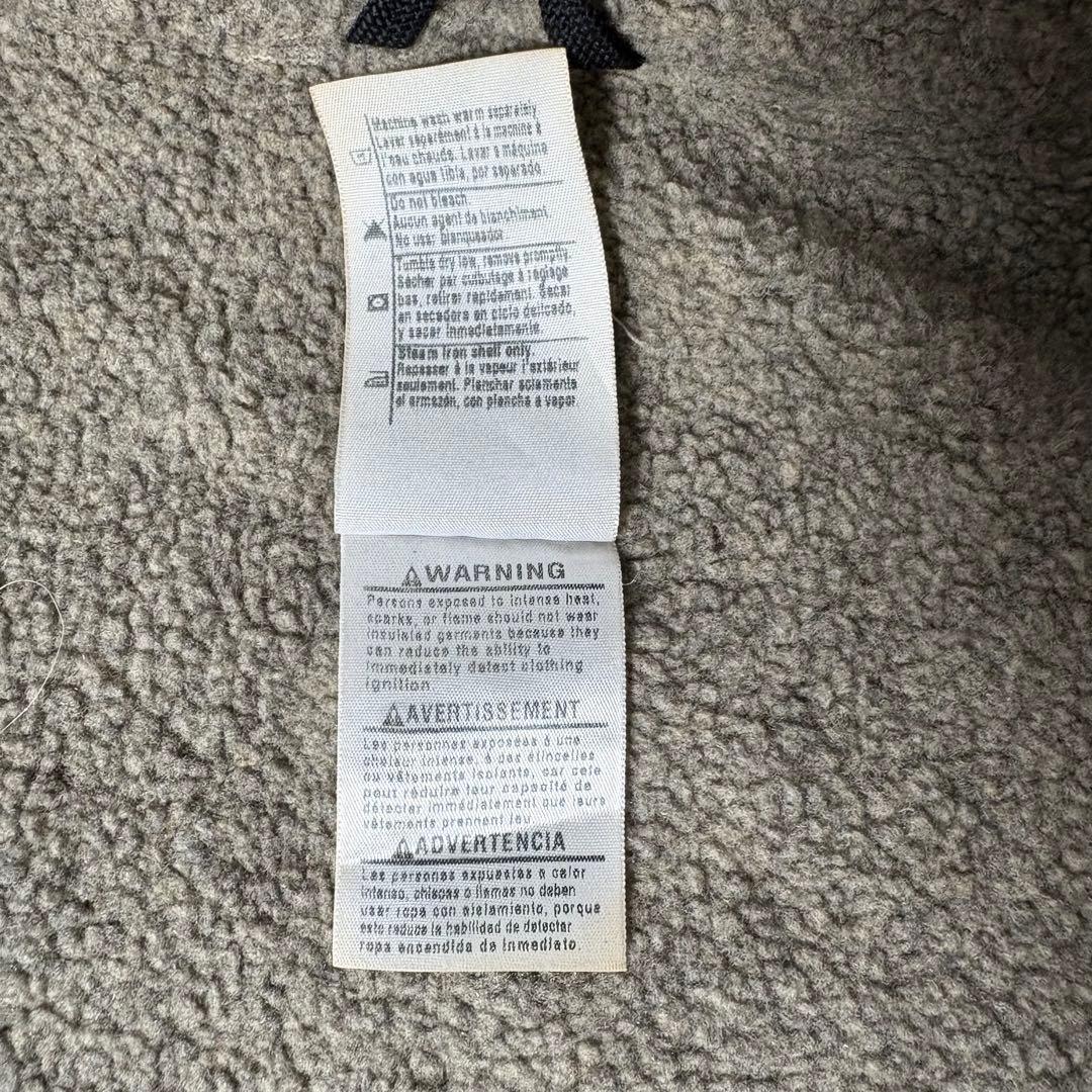 カーハートダックベスト90sカーキvintage鬼フェード内ボア古着XLボロ