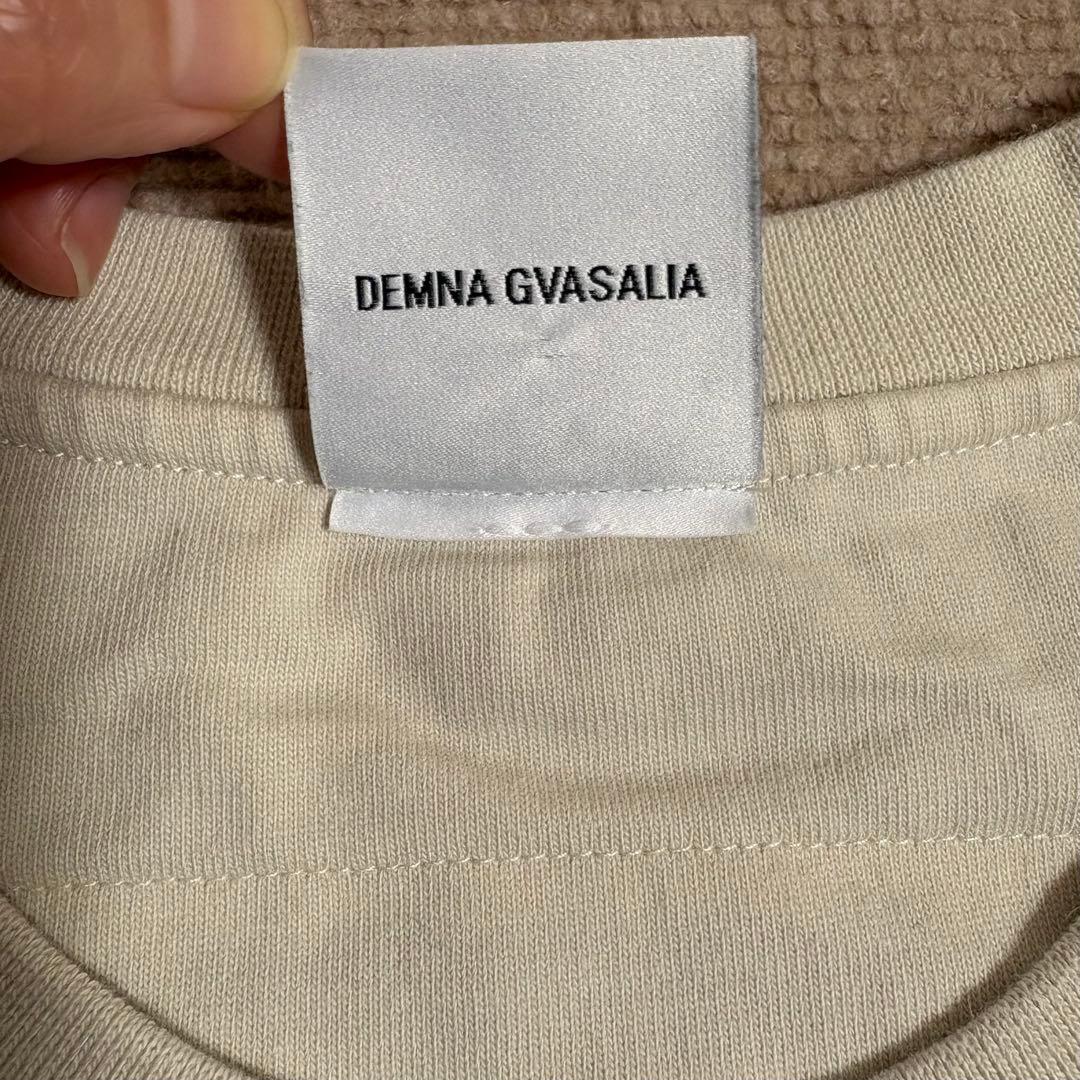 VETEMENTS インサイドアウトTシャツ　Mサイズ　オフホワイト　タグあり