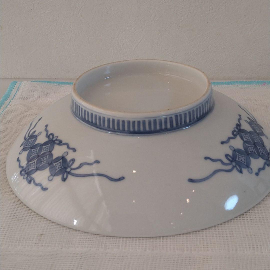 整理NO. 56鍋島染付櫛目高台皿（江戸中期）完品