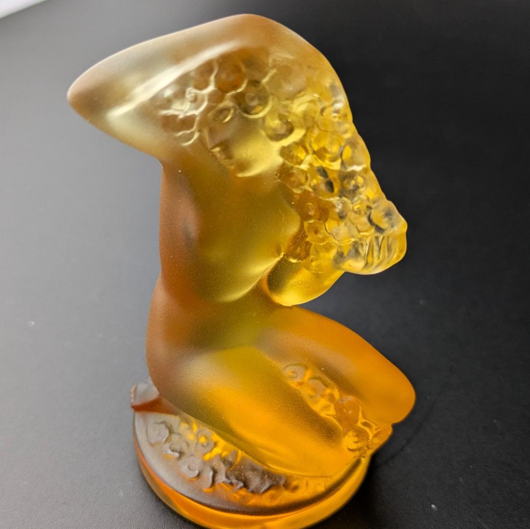 まーくんさん専用珍しい琥珀!★ラリック フィギュリン フロレアル アールデコ 裸