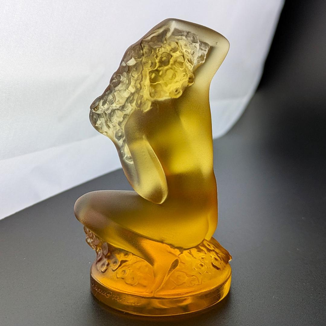 まーくんさん専用珍しい琥珀!★ラリック フィギュリン フロレアル アールデコ 裸