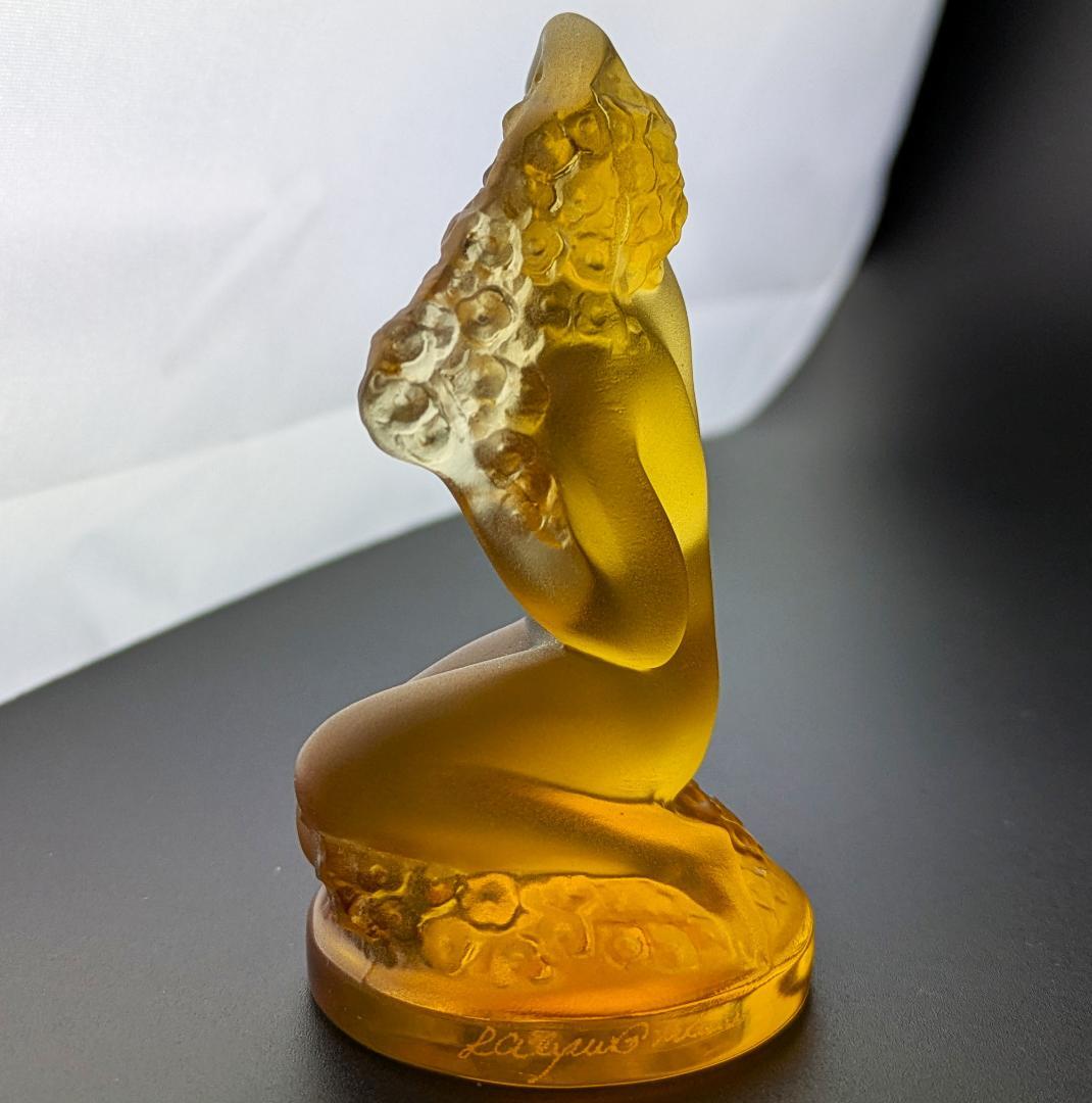 まーくんさん専用珍しい琥珀!★ラリック フィギュリン フロレアル アールデコ 裸