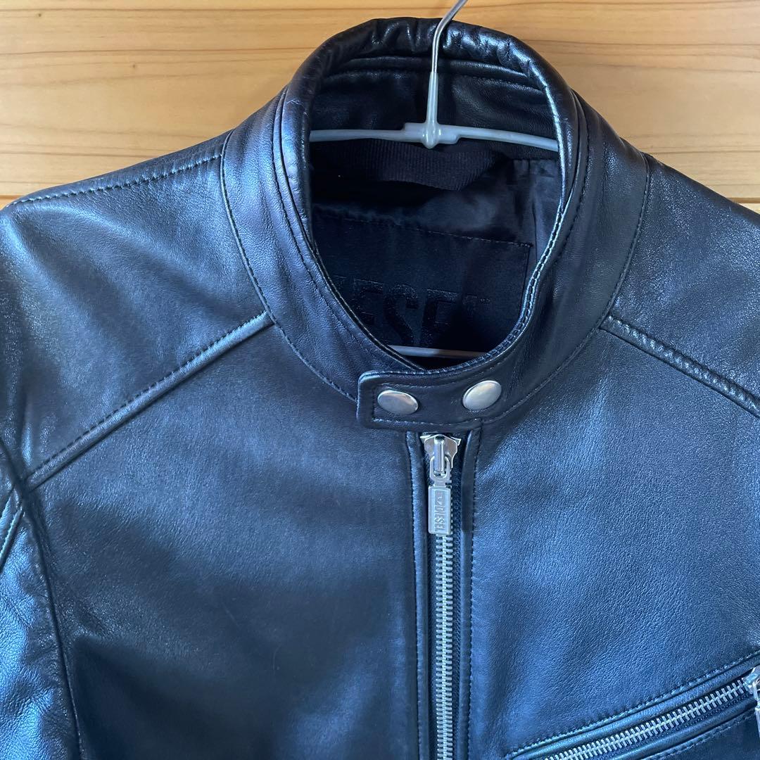 ディーゼル　ライダース　羊革　L