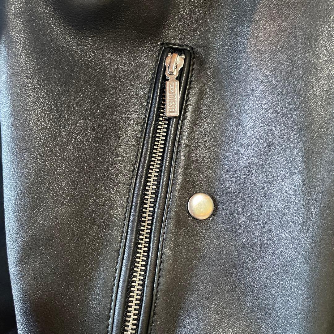 ディーゼル　ライダース　羊革　L