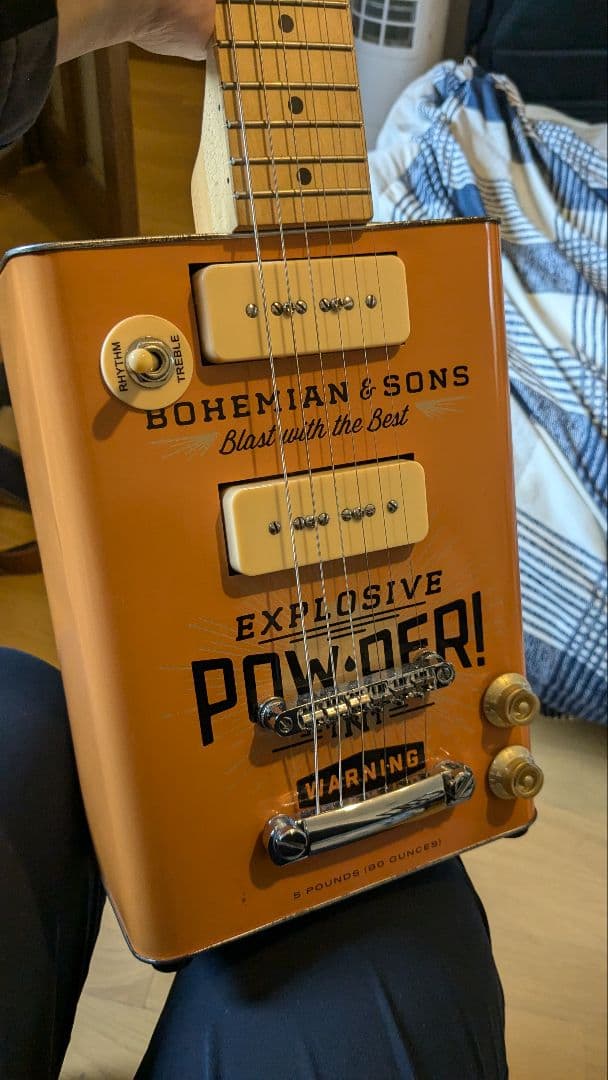 【送料均一キャンペーン終了まで】ボヘミアンギター　オイル缶　P90