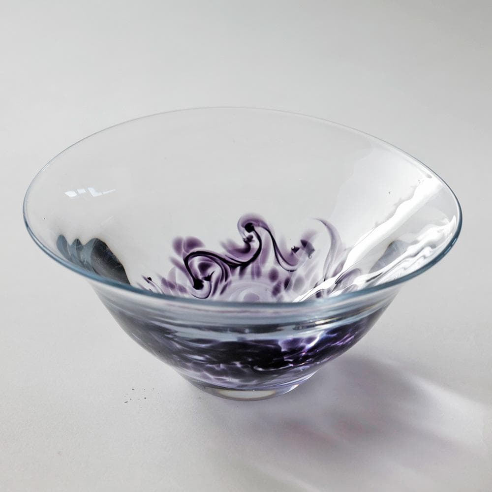 美品 ガラス 茶碗 抹茶椀 茶道具 工芸ガラス ガラスオブジェ