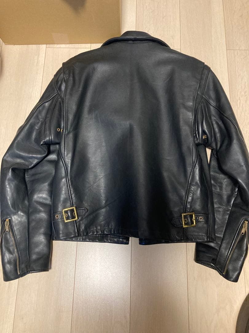 ゆうこりん【極美品】Schott 643Eレザージャケット38