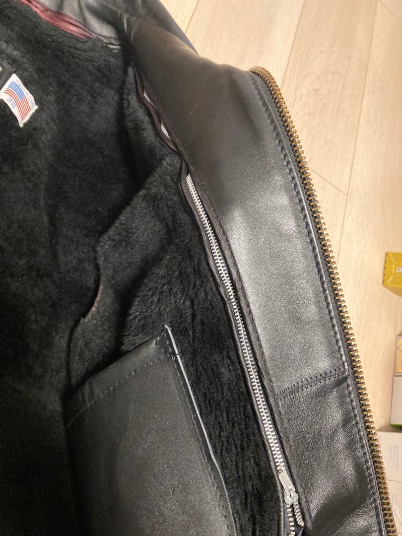 ゆうこりん【極美品】Schott 643Eレザージャケット38