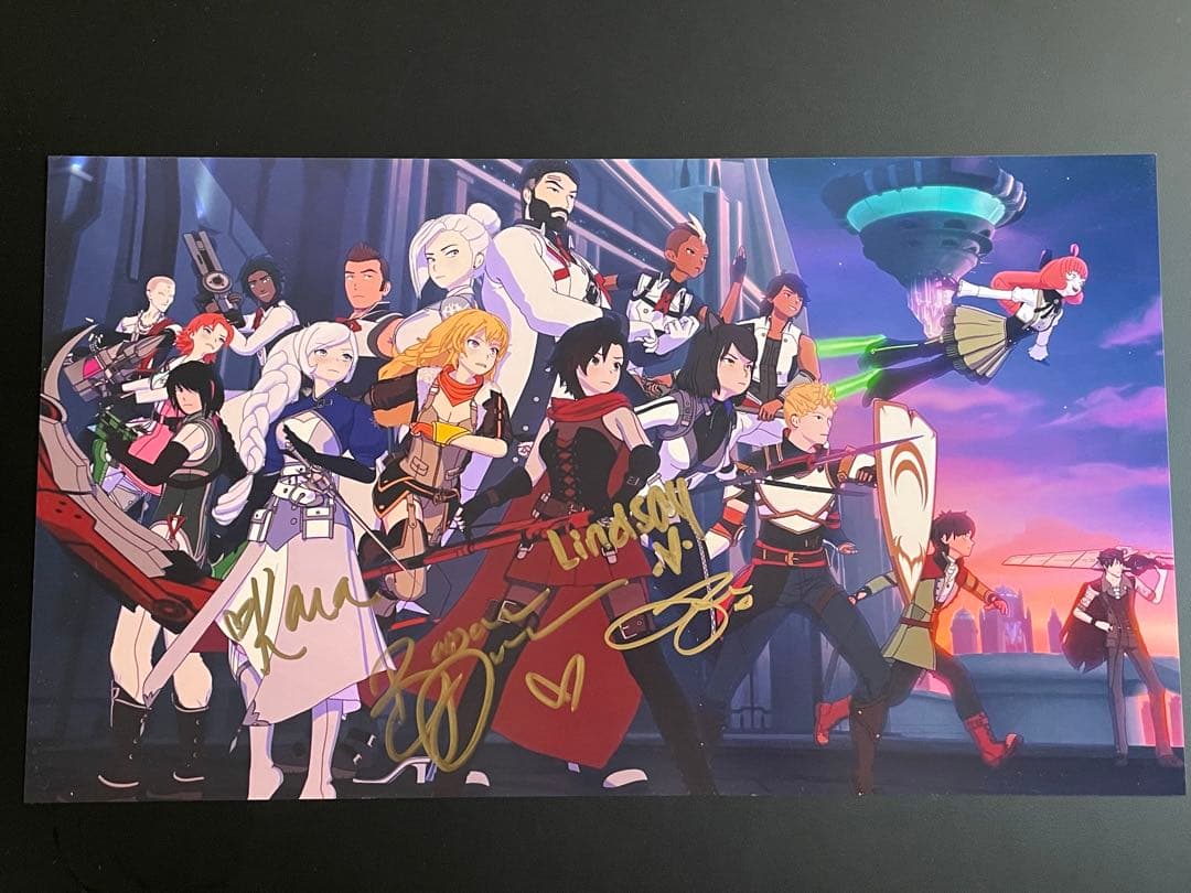 RWBY 直筆サイン入りポスター　JSA認定書付き　①