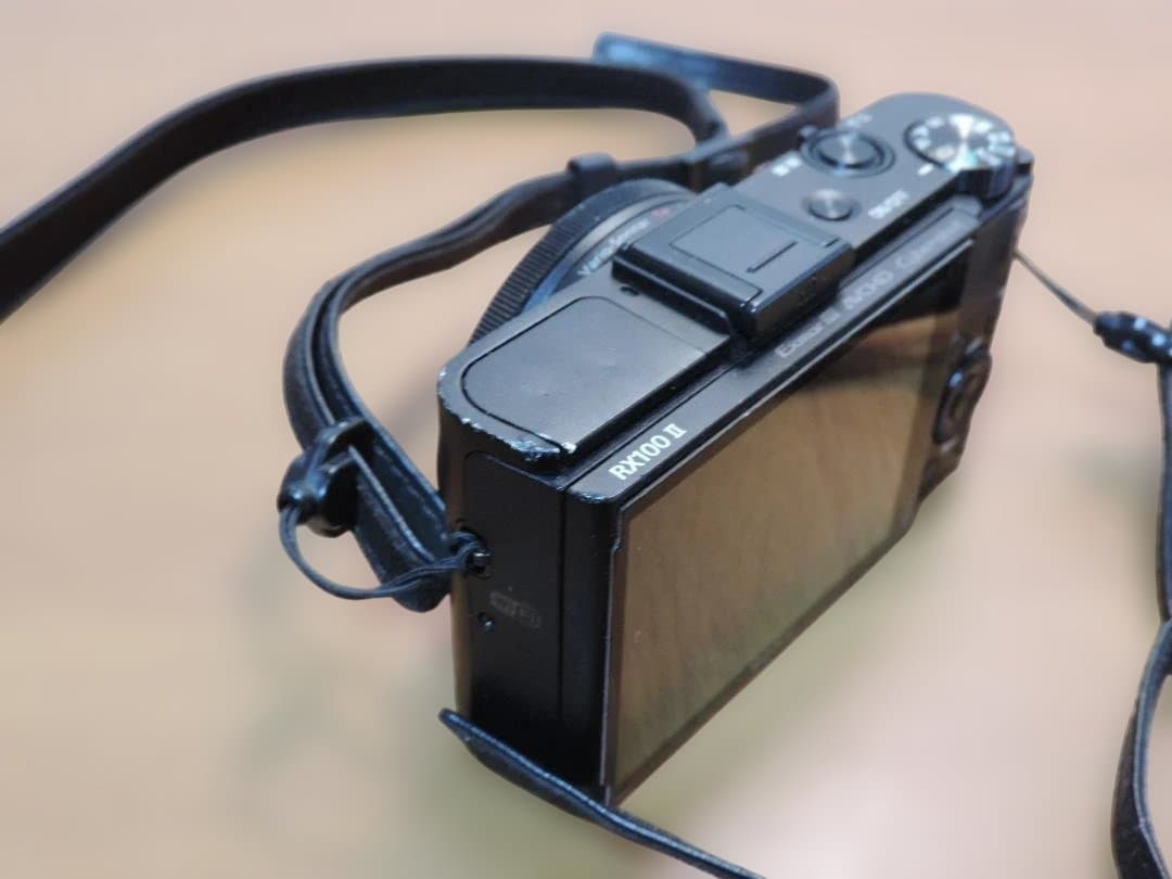 ソニー　デジカメ　RX100MⅡ　動作品　本体/バッテリー/SD　383K☆