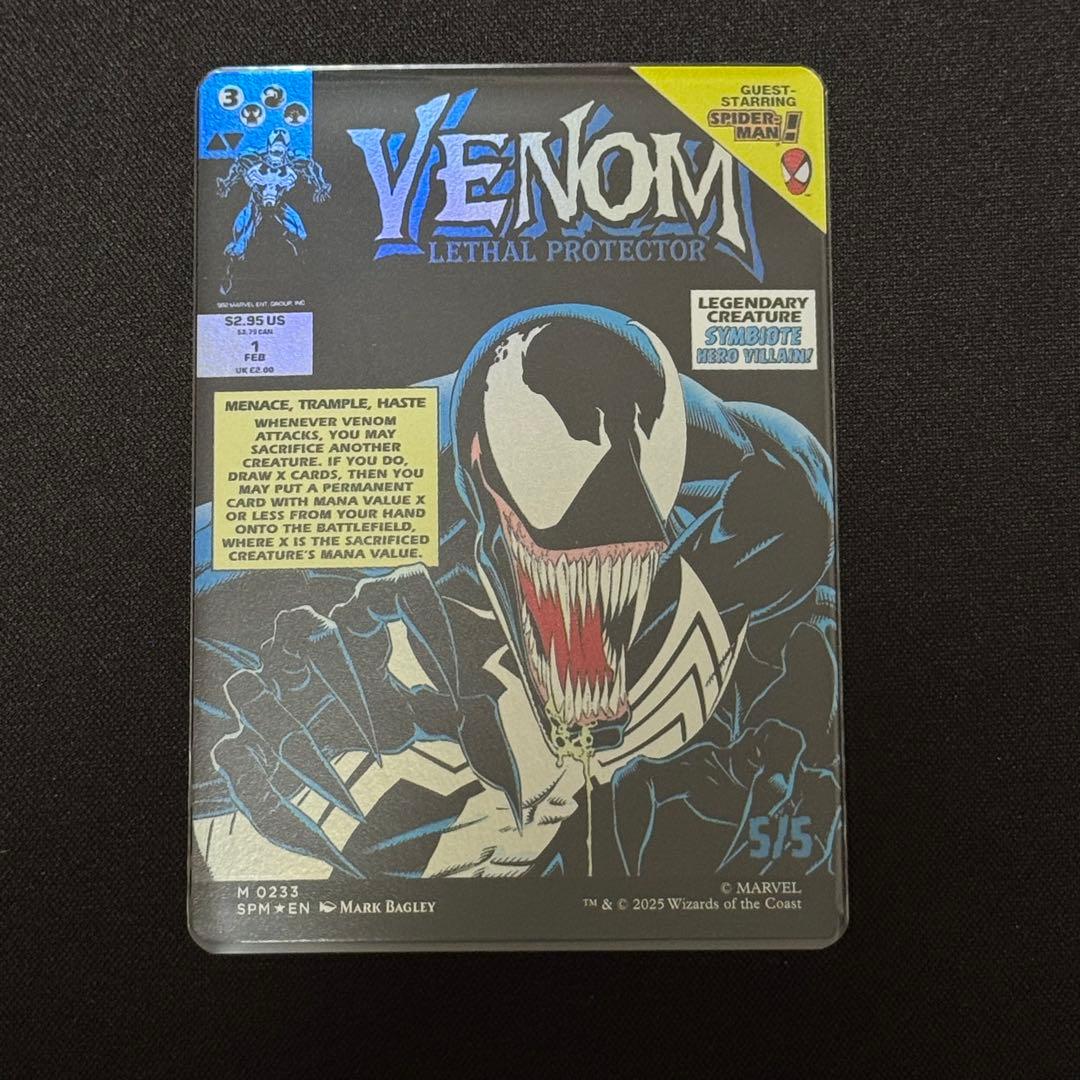 MTG エディ・ブロック/リーサル・プロテクター、ヴェノム ボーダーレスFoil