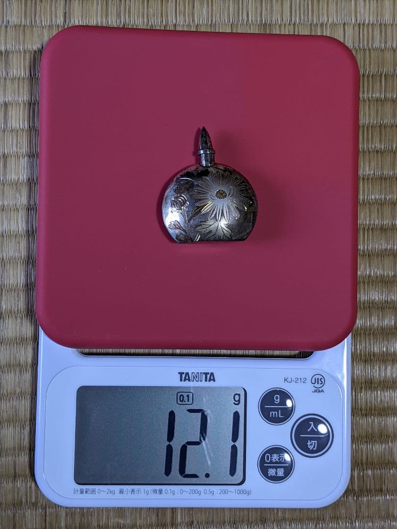 ⭐高島屋購入商品 銀瓶 銀製 彫金 香水瓶 銀製ロート 手鏡セット 骨董品