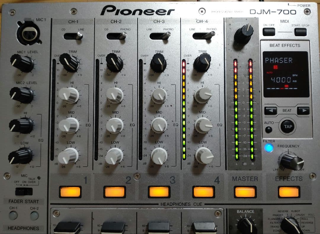 Pioneer DJM-700 動作確認済み CHクロスフェーダー交換　送料込み