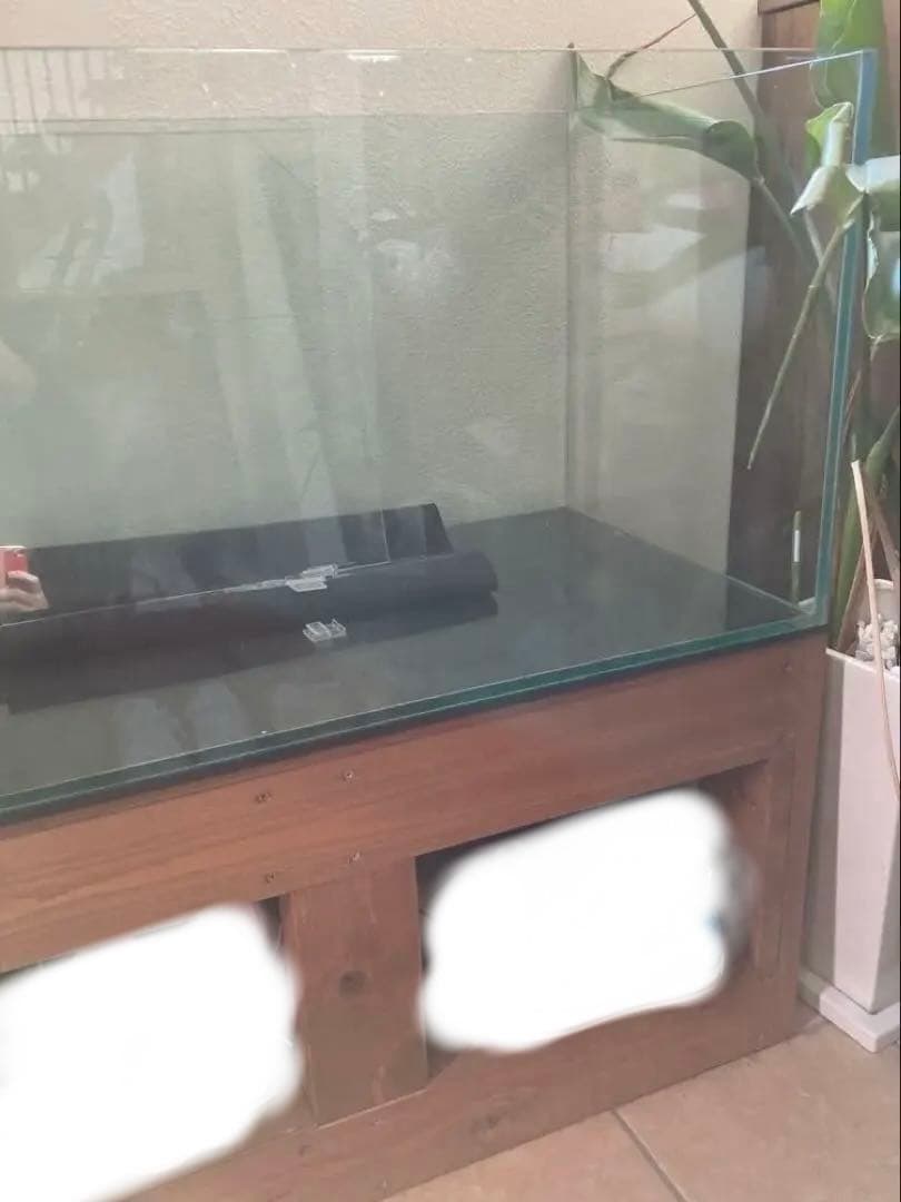 90cmガラス水槽 gex ※オーダー水槽台、その他備品付 90×45×45