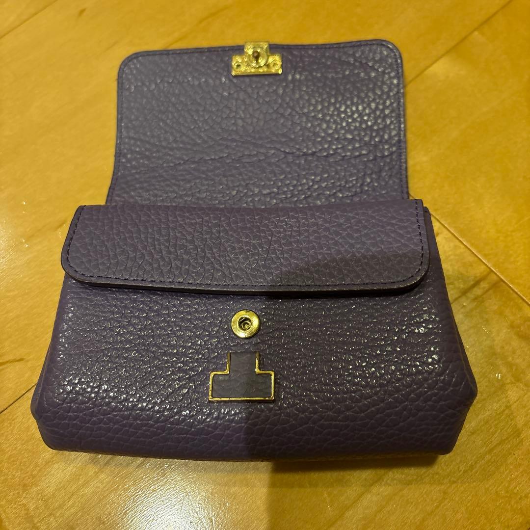IACUCCI パープル 二つ折り財布