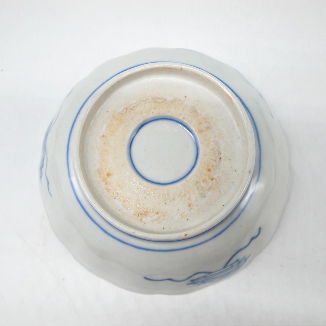 古伊万里　錦手　花尽くし文様　なます皿　2枚