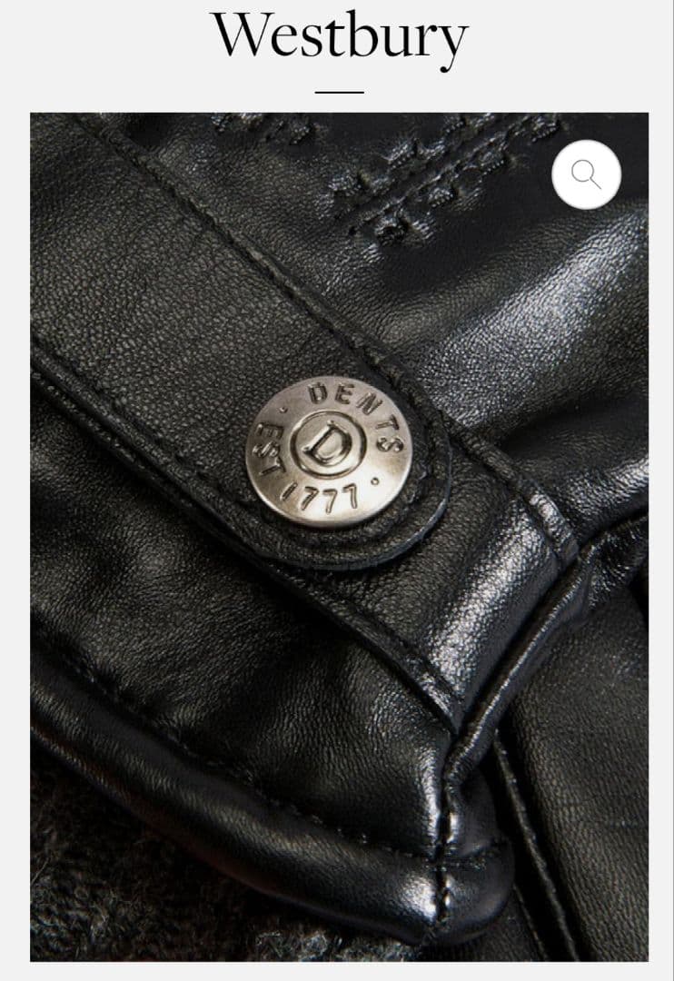 Dents　Westbury タッチパネル対応 レザー手袋