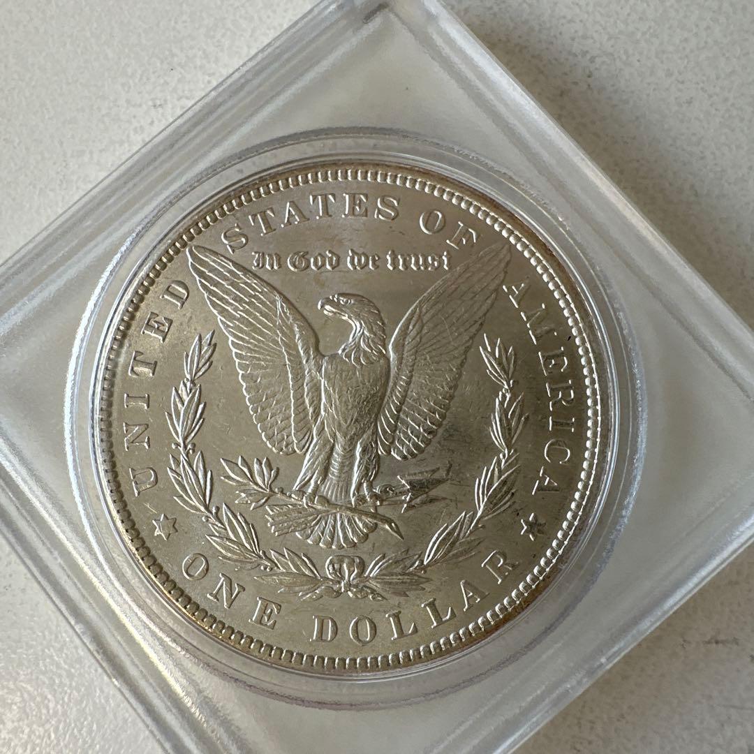 1886年と1889年製造　米国モーガンダラー1ドル銀貨X 2枚