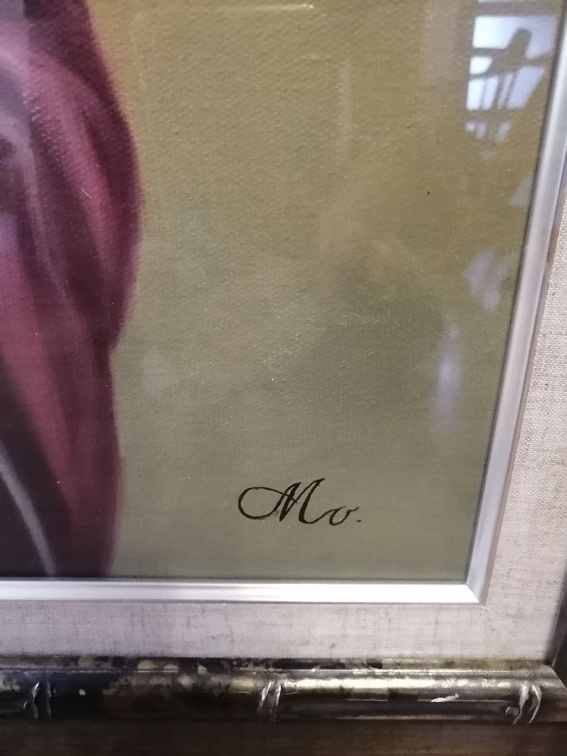 「若い女」森本草介　本人による複製画とのことです。