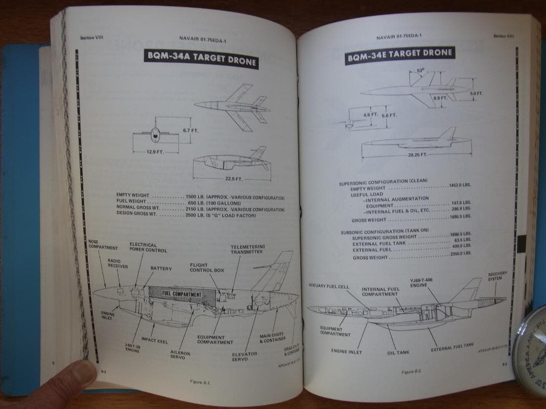 1973年米海軍フライトマニュアル「DP-2Eネプチューン無人標的機母機」