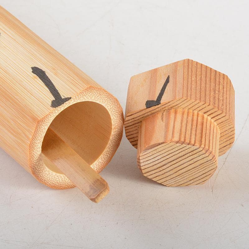 茶道具　宗春作　茶杓　銘「千代の友」　紫野　細合喝堂書付　共筒共箱　Ｃ　6262